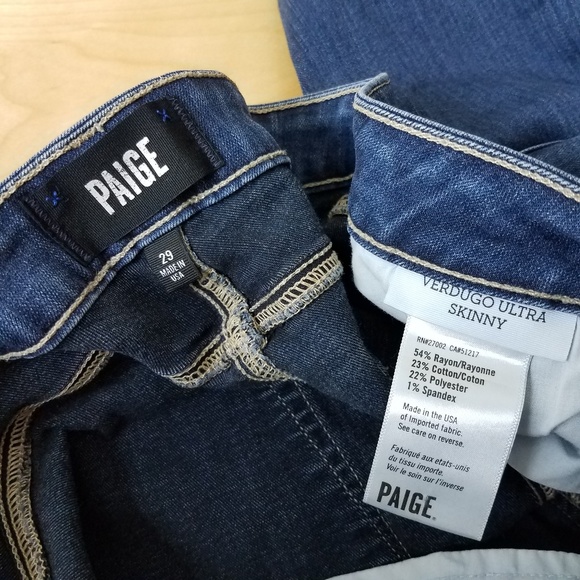 Paige Verdugo Ultra Skinny Size 29 Jean - Picture 7 of 8
